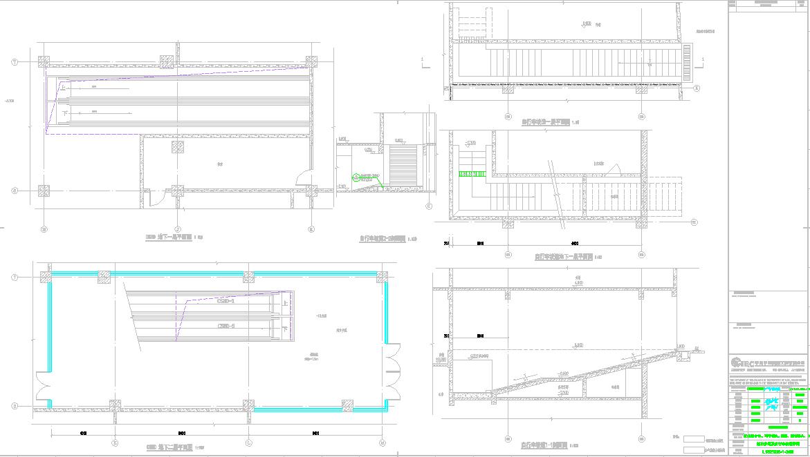 某地地下室排水管线图CAD图纸