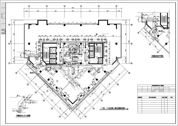 综合办公楼空调系统CAD规划参考图-图一