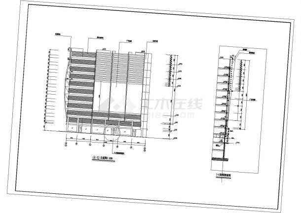 某地大型商场建筑设计图（共23张）-图二