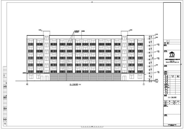 某公司六层宿舍楼建筑设计图（共13张）-图二
