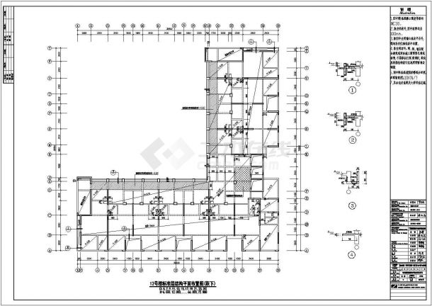 某地二十六层（带地下室）框剪结构住宅结构方案图-图二