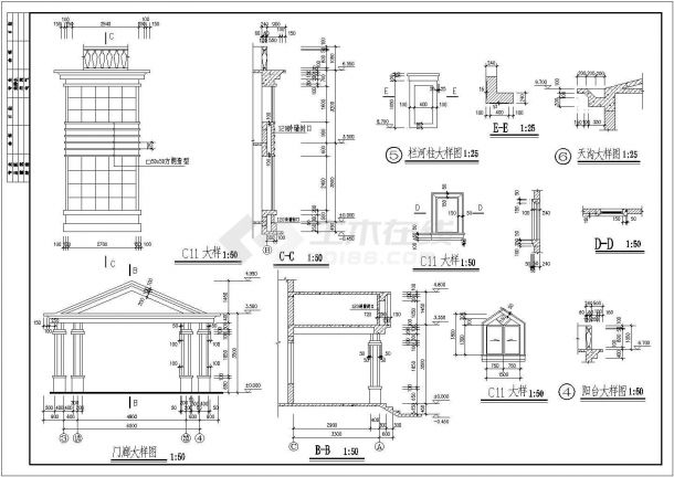 一套别墅详细建筑图（含设计说明）-图一