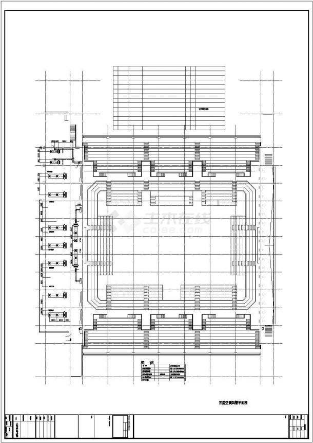 体育馆地源热泵空调系统CAD规划参考图-图二