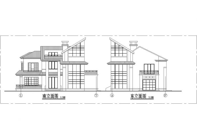 某地多层现代住宅建筑设计方案图（共6张）_图1