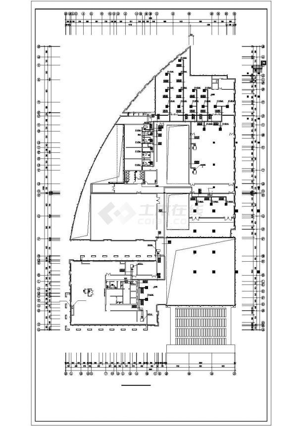 某地区综合楼空调CAD布置图-图二