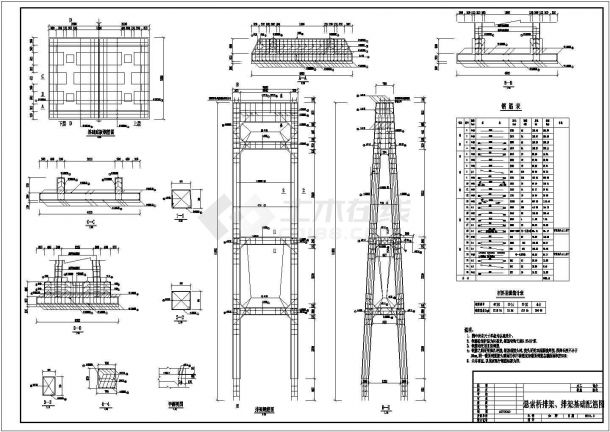 钢索桥技术施工CAD参考图-图一