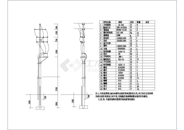 典型10KV配电线路设计图纸-图二