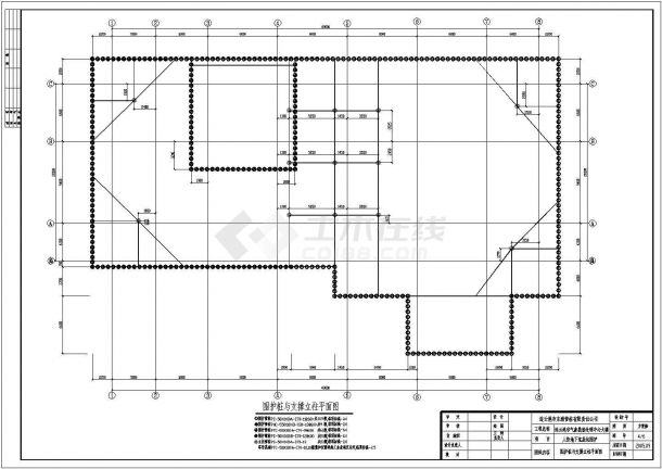 连云港市人防地下室基坑围护处理结构施工图-图二