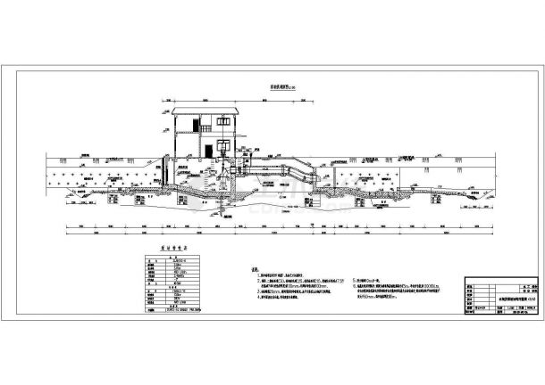 初步设计阶段水闸及泵房结构布置图-图二