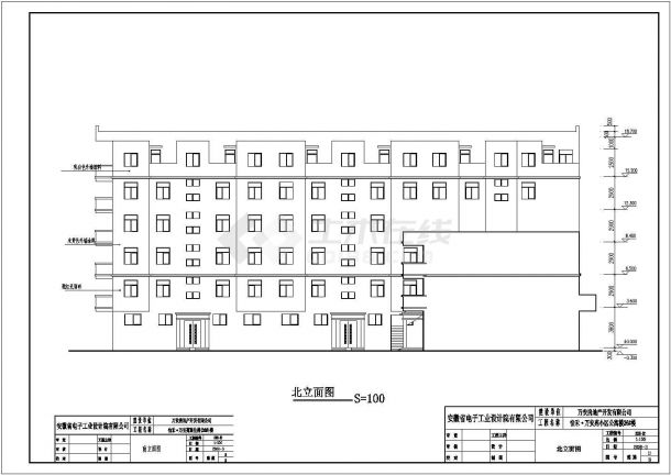 某地六层砖混结构住宅建筑施工图纸-图二