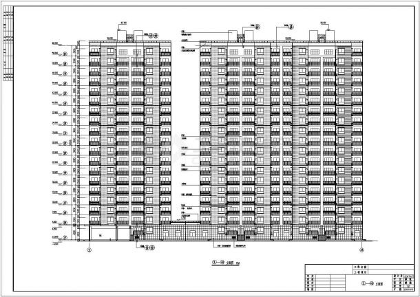 孝感市十九层框剪结构商住楼建筑设计施工图-图二