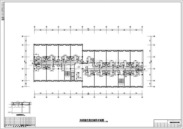 某地区小型科研楼空调系统详情布置平面图-图二