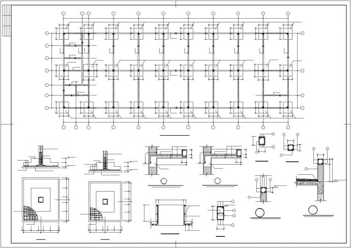 某框架混凝土厂房CAD参考示意图_图1