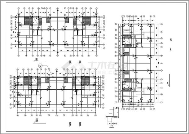 某地区框剪商住楼结构建筑设计详细图纸-图一