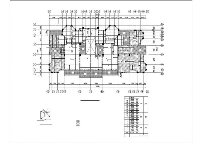 浙江某住宅楼结构CAD布置图_图1
