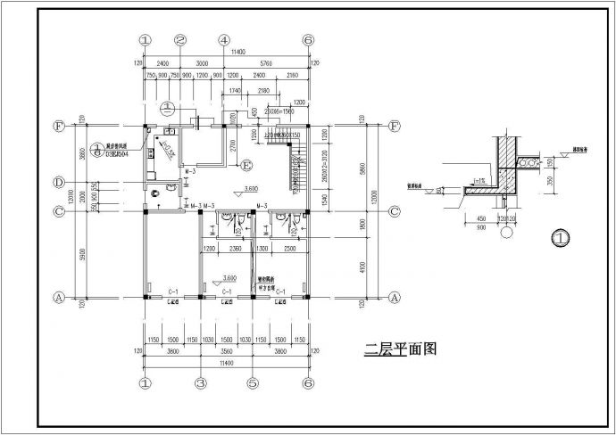 某地豪华私房建筑结构CAD设计图_图1
