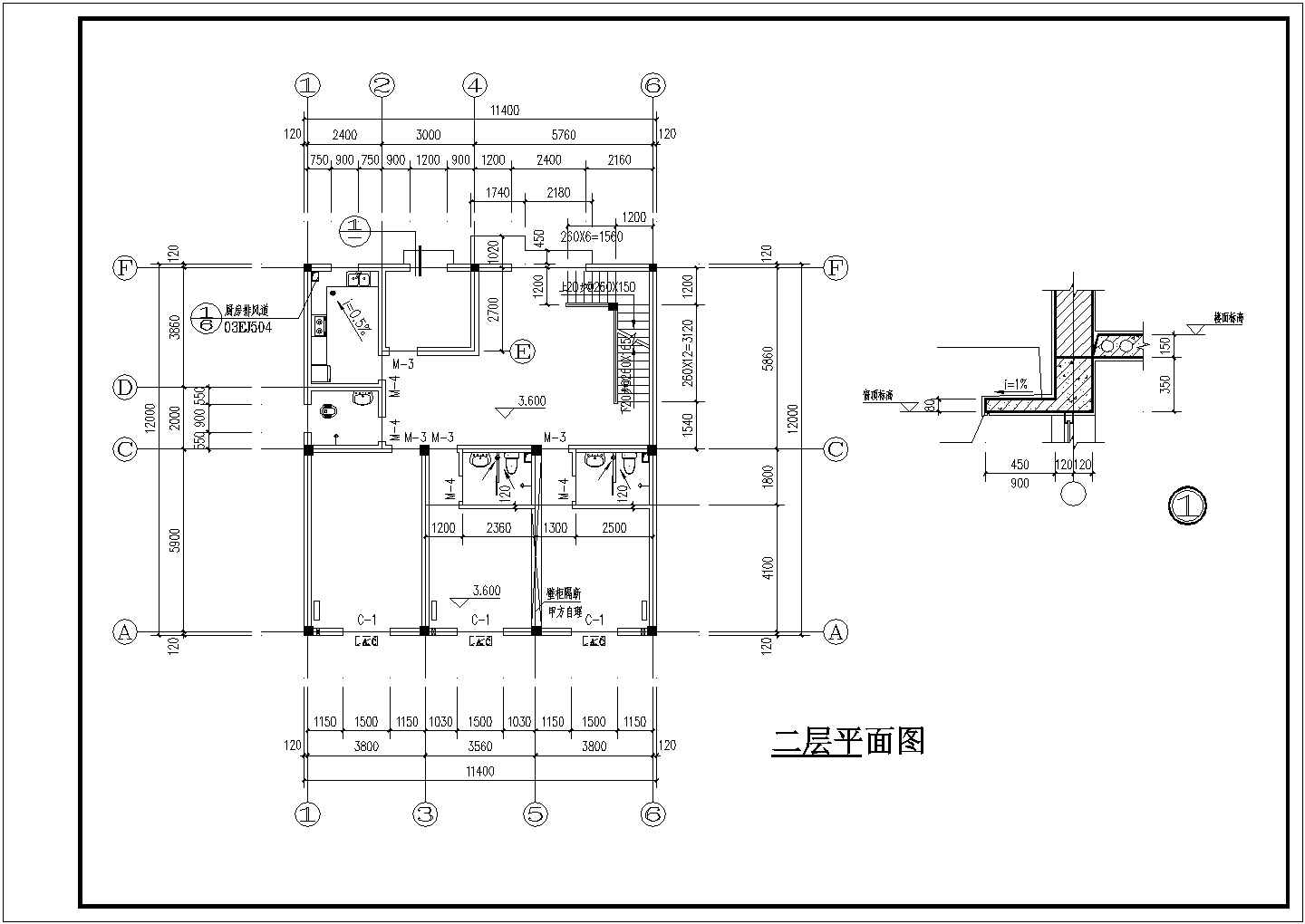 某地豪华私房建筑结构CAD设计图