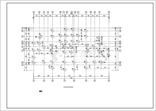 高层剪力墙框架规划CAD套图-图一