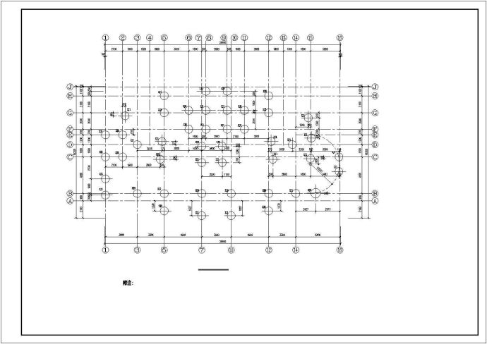 高层剪力墙框架规划CAD套图_图1