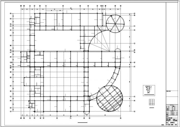 苏州市某小学教学楼结构设计图_图1