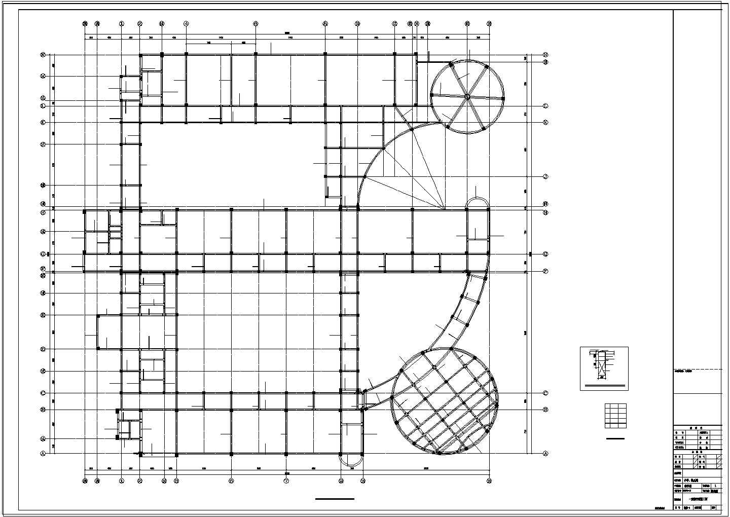 苏州市某小学教学楼结构设计图