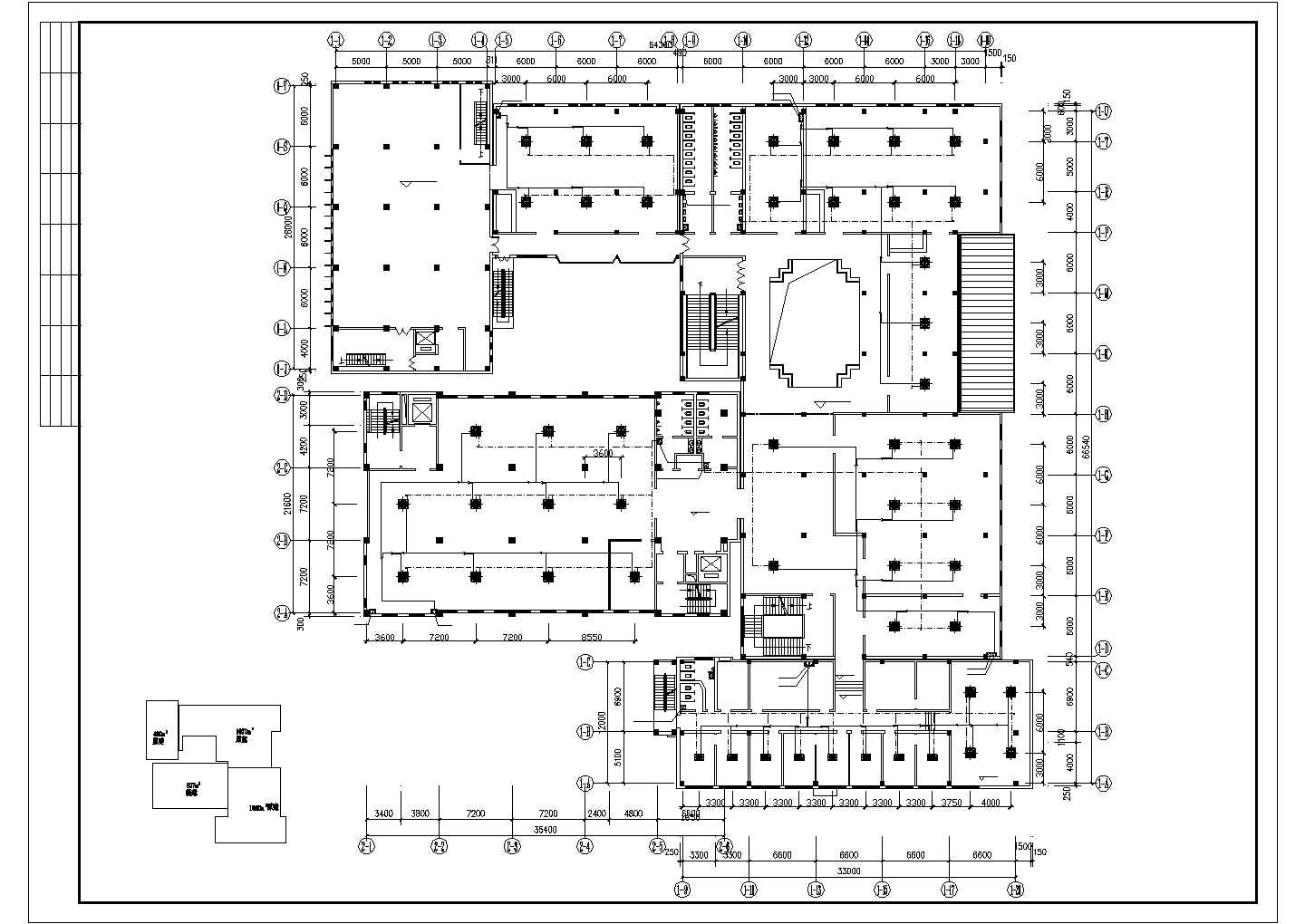 石家庄市图书馆暖通空调设计CAD施工图