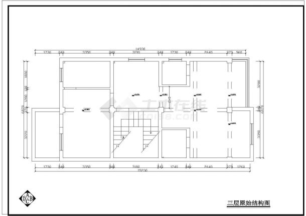 某小区经典室内装修设计CAD参考图-图二
