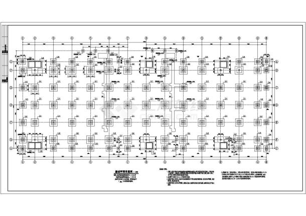 某科技园区大型工业厂房结构设计施工图-图二