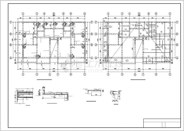 某地底框砖混结构设计CAD-图二