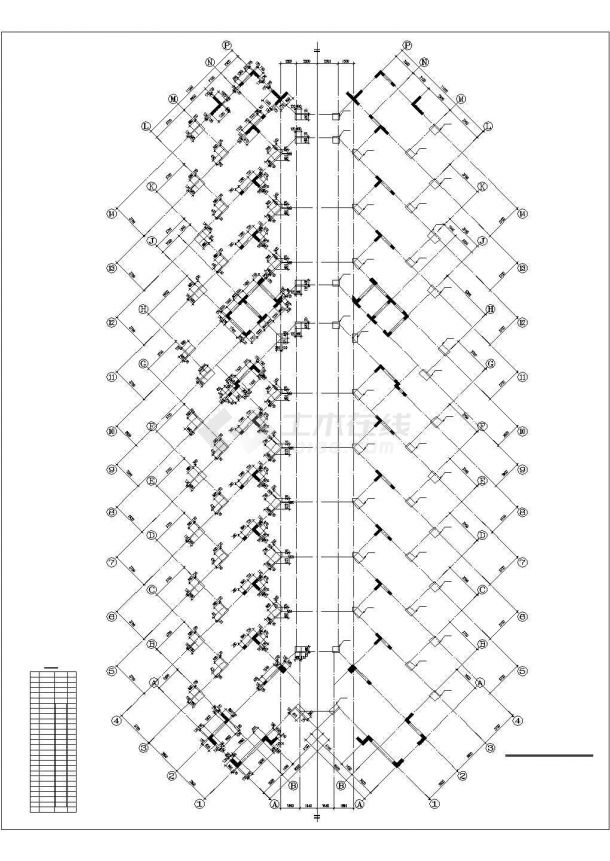二十四层框剪结构酒店结构施工图-图一
