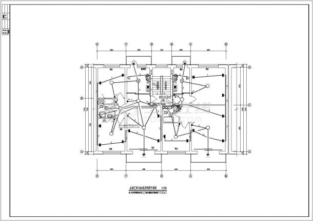 某田园风住宅楼电气系统cad详图-图一