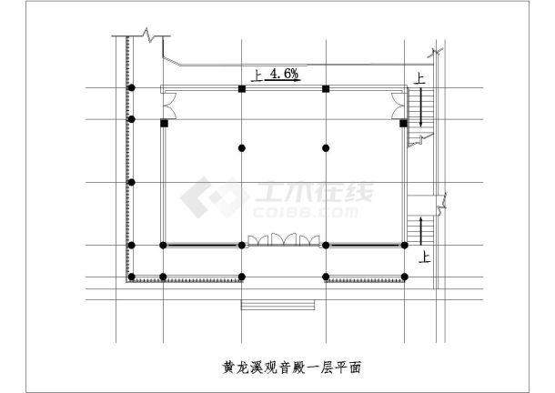 某城市观音殿建筑设计参考图-图一