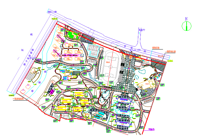 某学校新校区总平面图