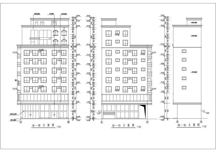 私宅建筑设计方案图纸（共8张）_图1