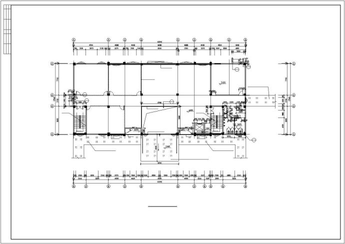 高档办公楼建筑结构全套CAD施工图纸_图1