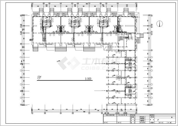 住宅区八号楼水暖系统规划CAD套图-图二
