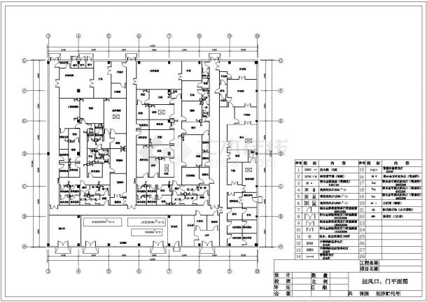 某大型制药厂净化车间CAD设计图-图二