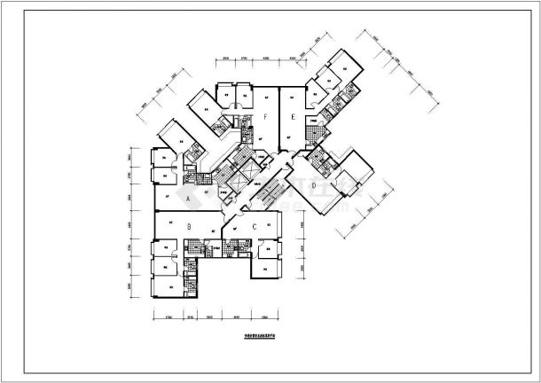帝景轩标准层建筑施工平面图（共6张）-图二