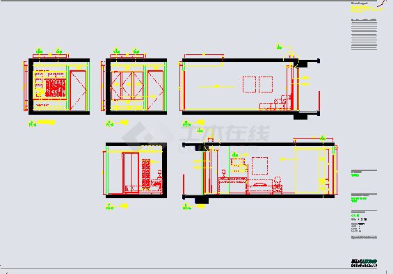 某地三室两厅一厨两卫户型装饰设计施工图（现代简约）-图二