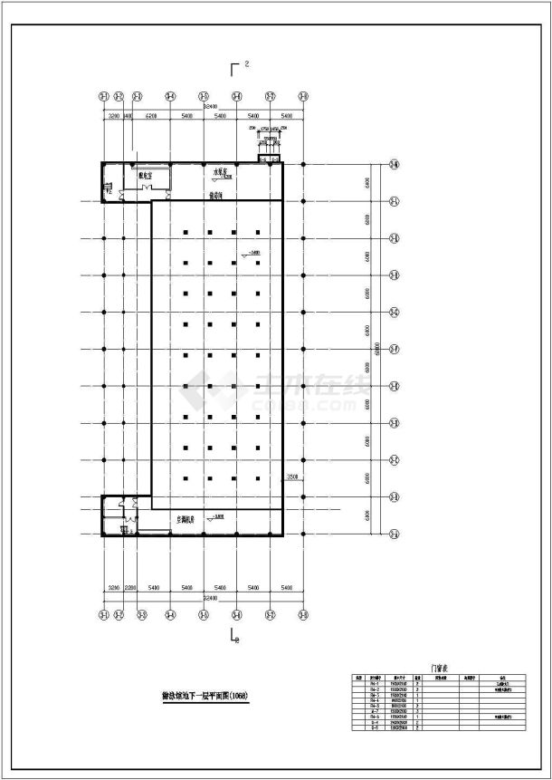 大型游泳馆整套CAD方案图纸-图二