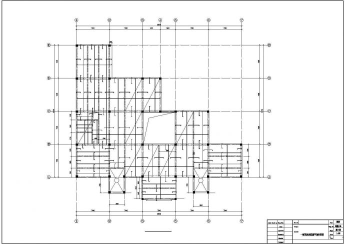 某食堂结构全套施工参考CAD详图_图1