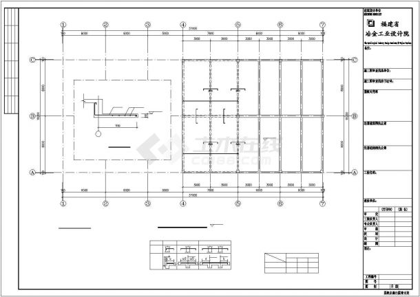 某地二层调控楼建筑结构cad施工图纸（节点详细）-图二