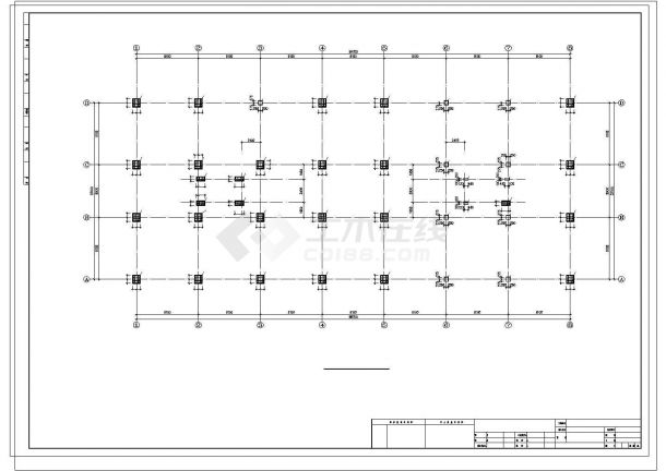 上海某三层公建用房框架结构设计图-图二