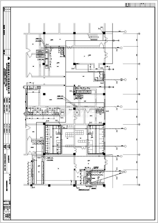 某中学二层食堂、厨房、浴室给排水方案图-图一