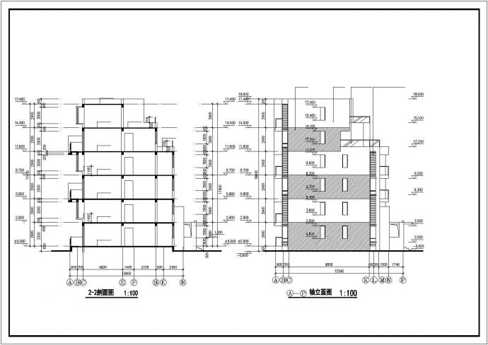 郊区联体别墅全套建筑设计图纸_图1