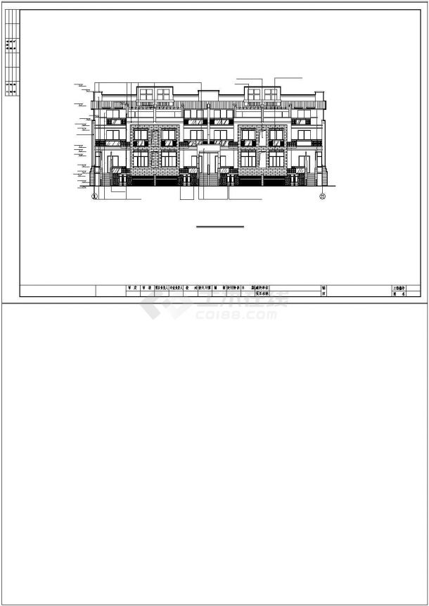杭州精品别墅建筑设计图纸-图一