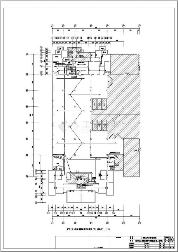 [辽宁]大型住宅小区地下室强、弱电系统电气施工图纸-图一