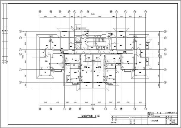 [河南]三十一层住宅小区全套电气施工图纸-图一