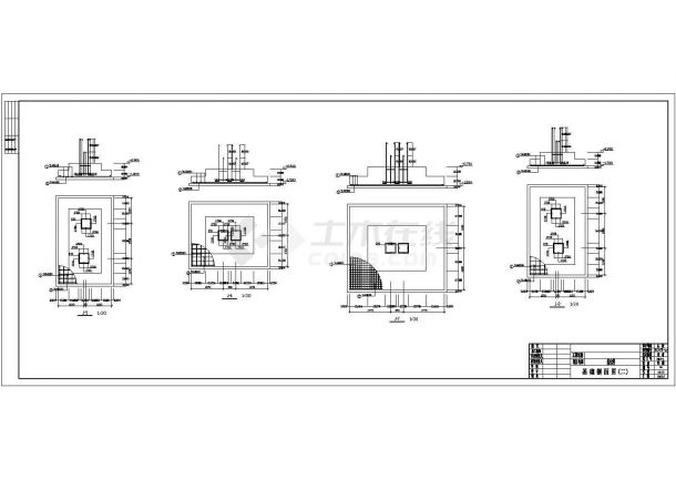 某四层框架综合办公楼结构设计图-图二
