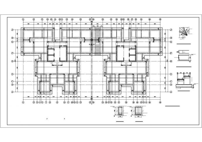 高层配筋砌体剪力墙结构整套施工图纸_图1